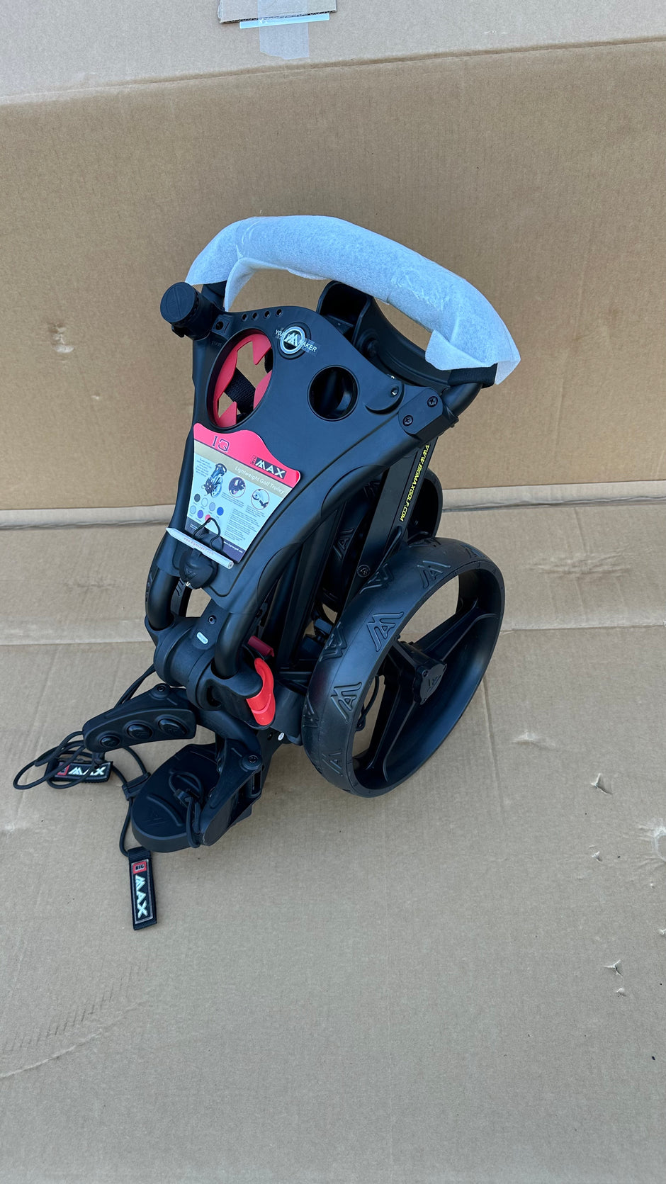 AB Bikes Golf Trundler Big Max Blade IQ in black – folding view