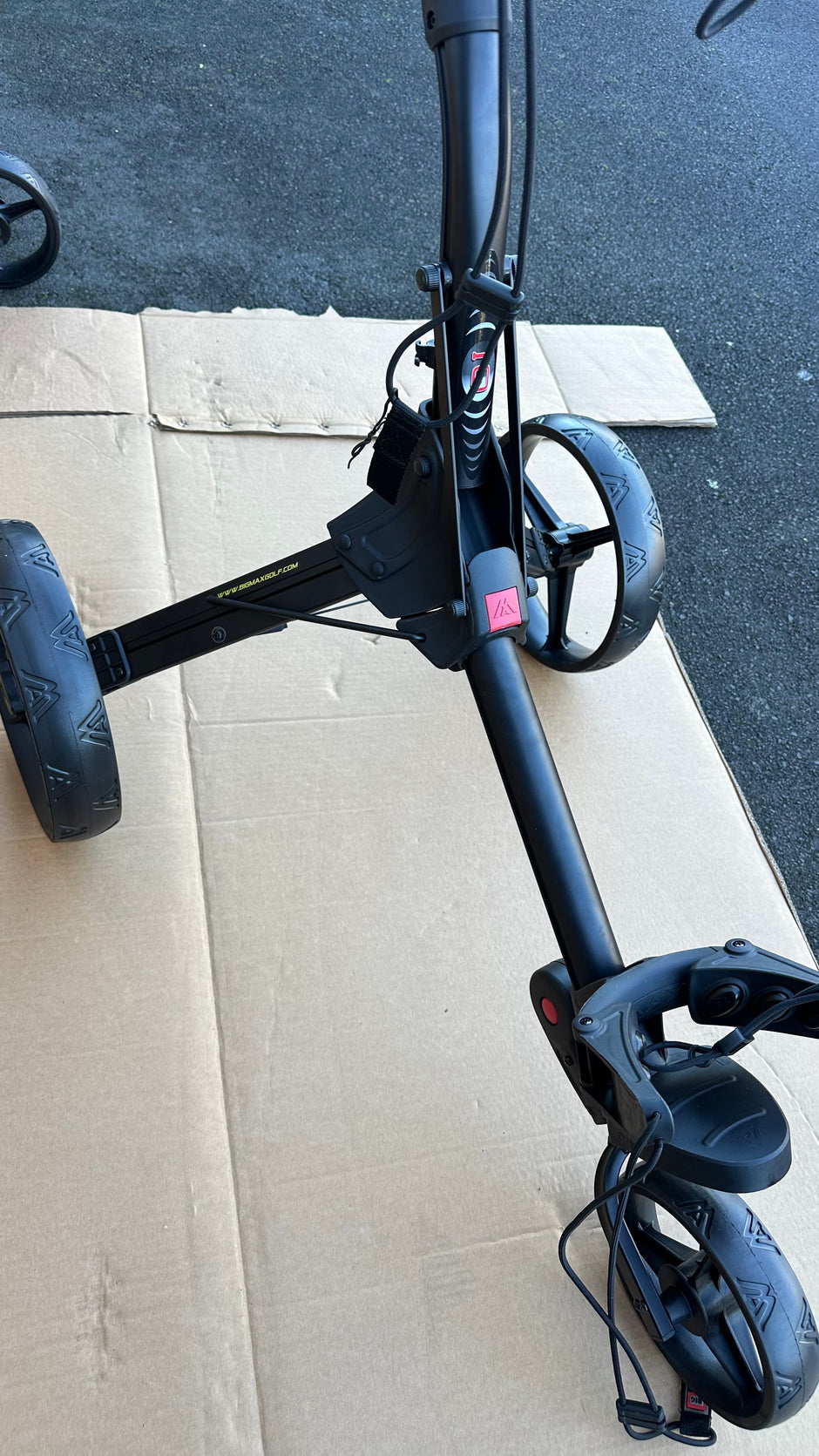 AB Bikes Golf Trundler Big Max Blade IQ in black – wheel view