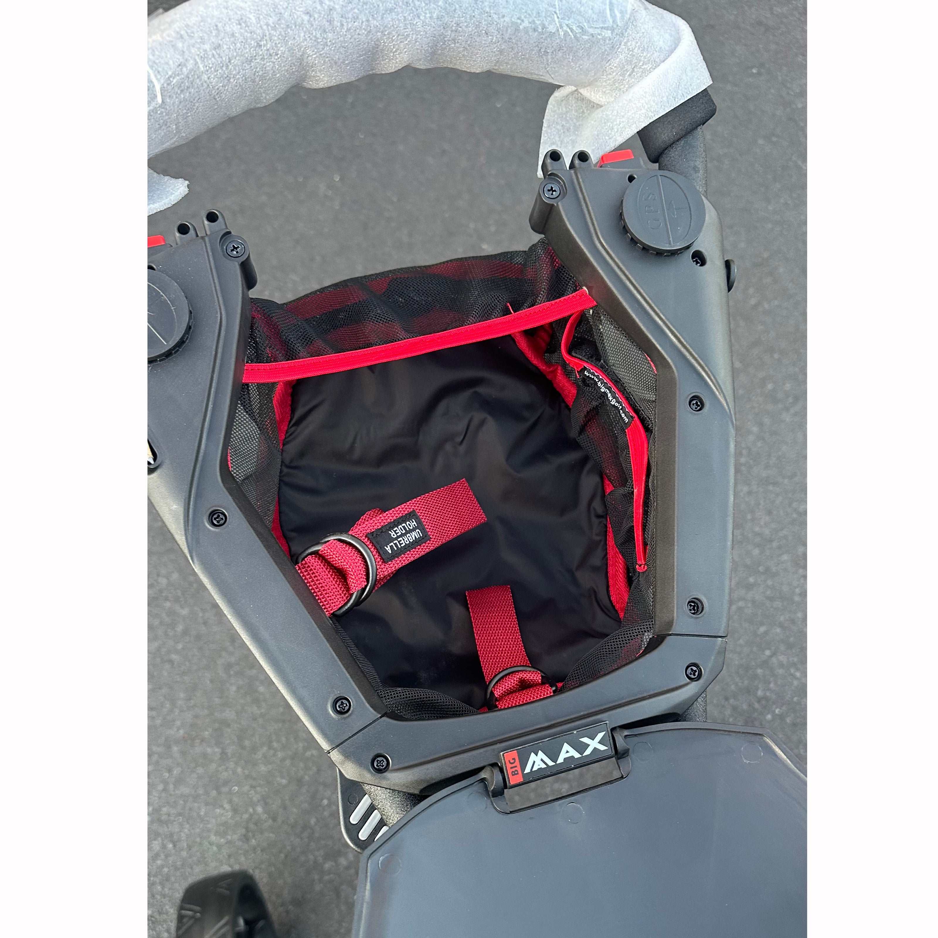 AB Bikes Golf Trundler Big Max Blade IQ+ in black – container inside view