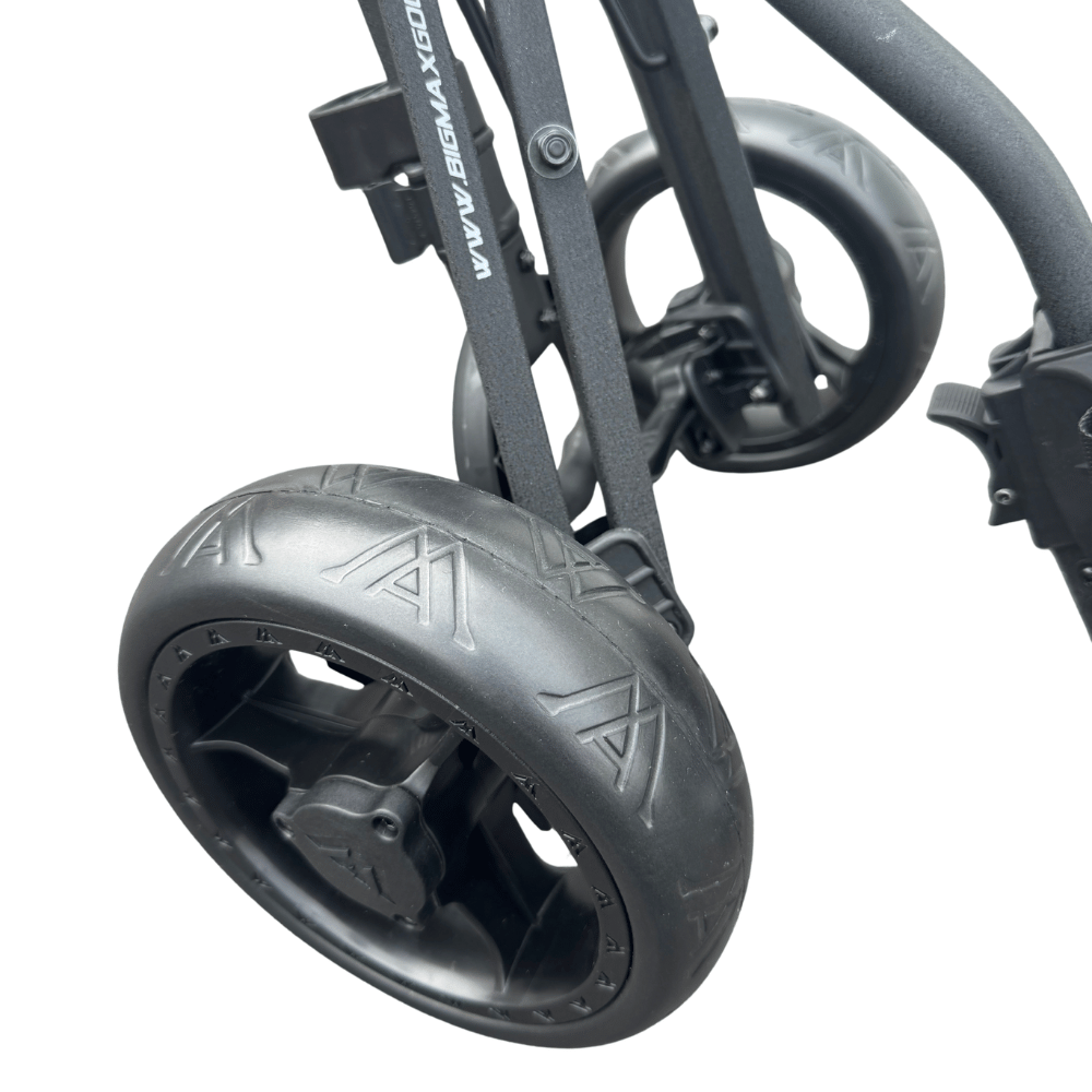AB Bikes Golf Trundler Big Max Junior 3W in black – rear wheel view