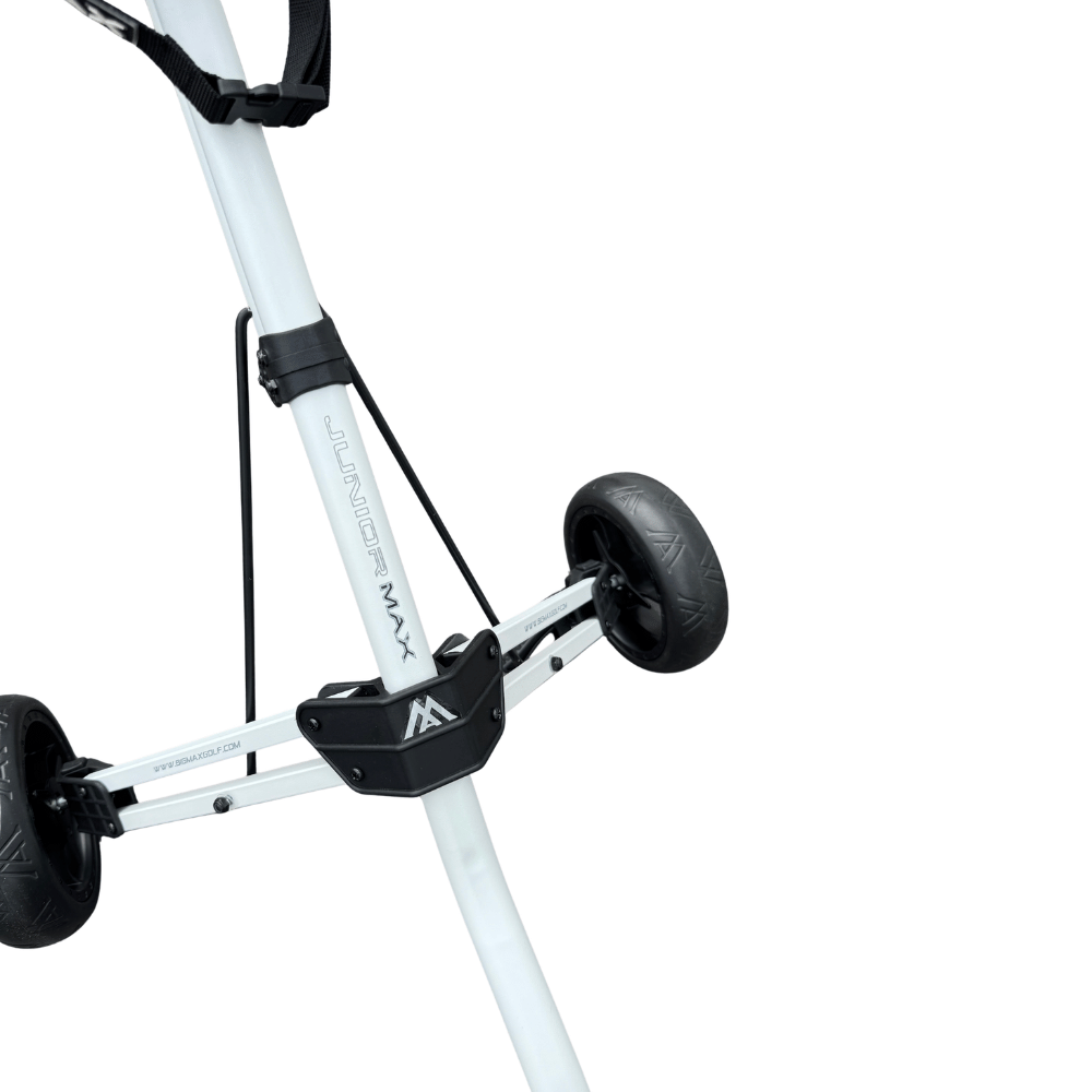 AB Bikes Golf Trundler Big Max Junior 3W in white – rear wheel view