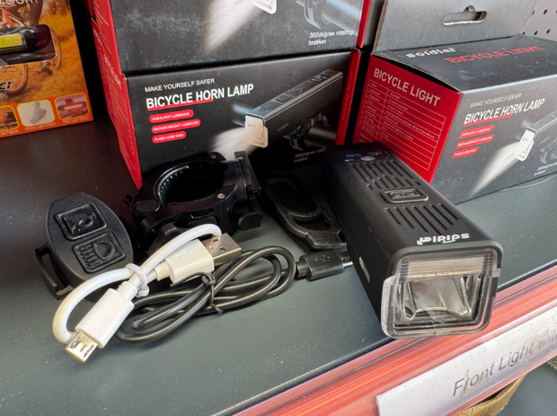BikeFrontLightwithHorn– AB Bikes Auckland NZ