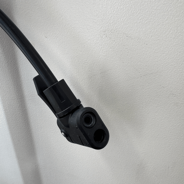 AB Bikes Accessories Bike Pump in black – valve pump head view