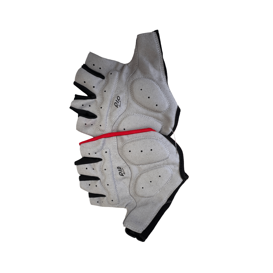 AB Bikes Accessories Bike Gloves in black – unfolded view