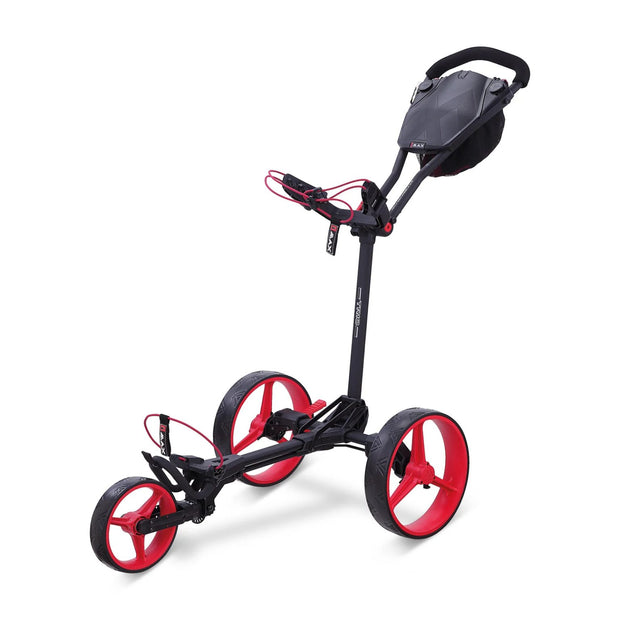 BIG MAX TRIO Golf Trundler FLATFOLD Push Cart 3-Wheel Trolley