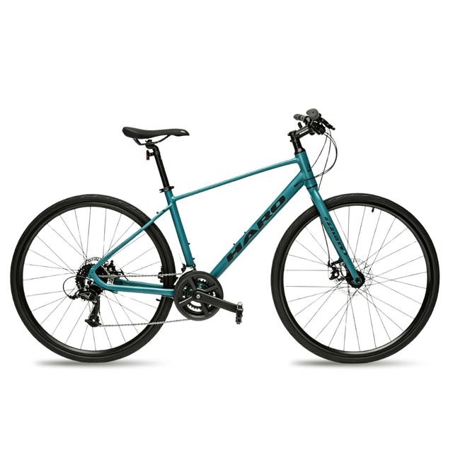 八月特惠 Haro Aeras 700C 混合动力自行车 – 哑光深水蓝