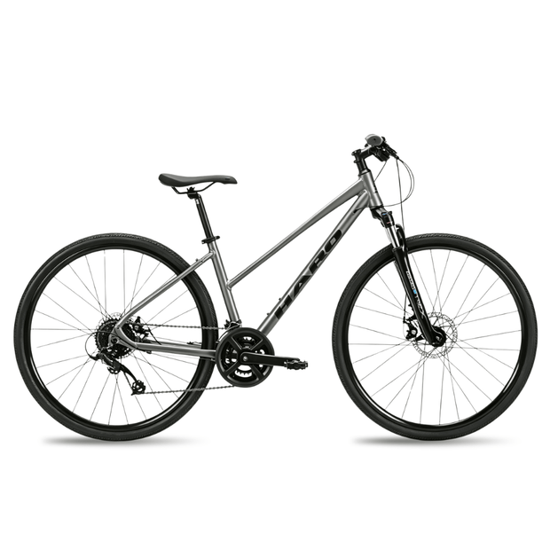 八月特惠 Haro Bridgeport ST 700C 混合自行车 – 哑光浅炭灰