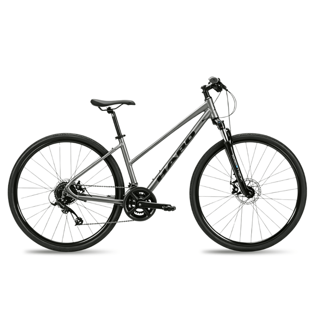 八月特惠 Haro Bridgeport ST 700C 混合自行车 – 哑光浅炭灰