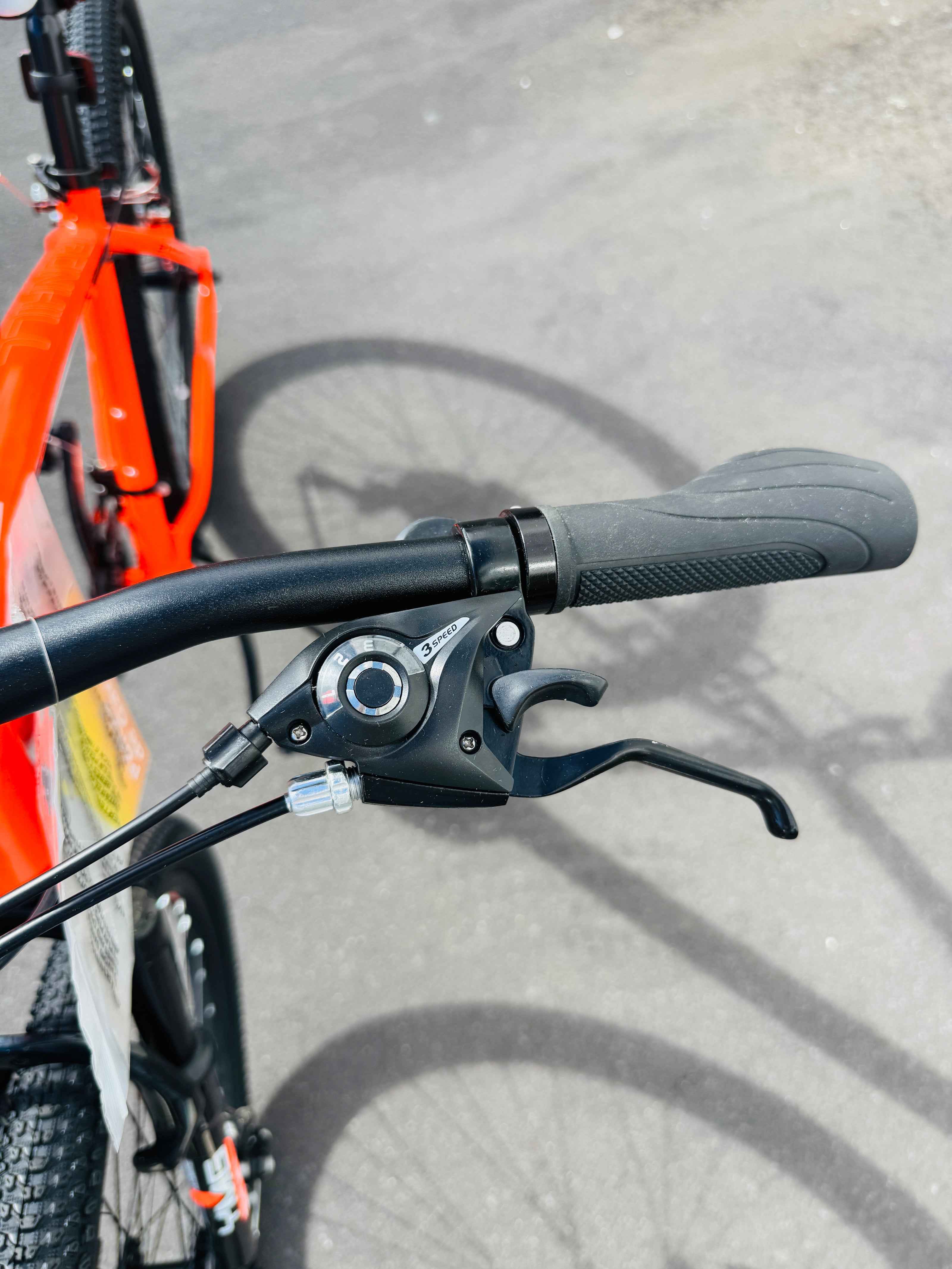 AB Bikes Mountain Bike Brabus Ironhill in orange – left handbar view