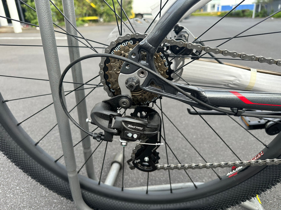 AB Bikes Mountain Bike Brabus Ventor in blue – rear wheel view