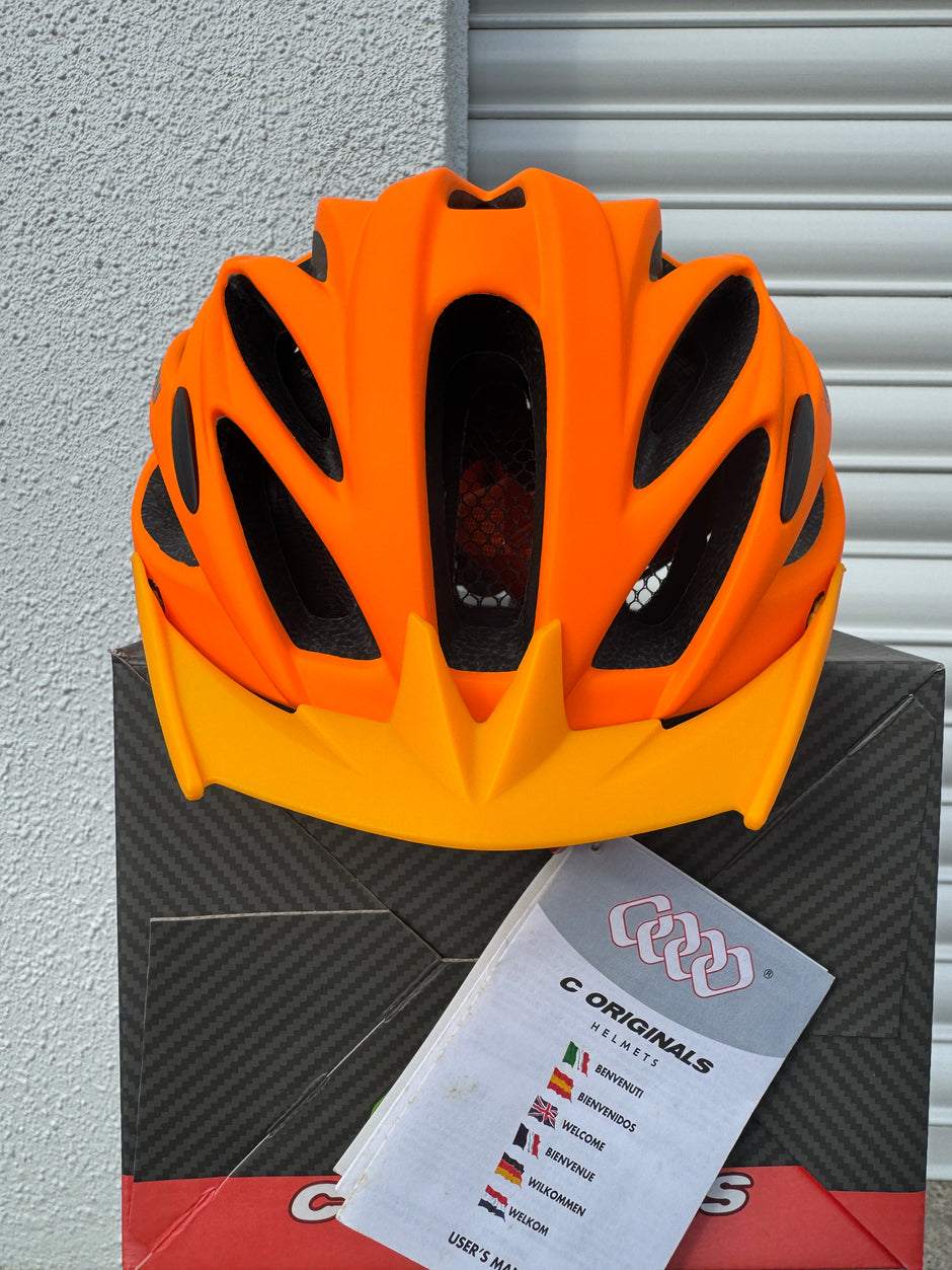 AB Bikes Accessories C Originals Helmet in Orange – rear view