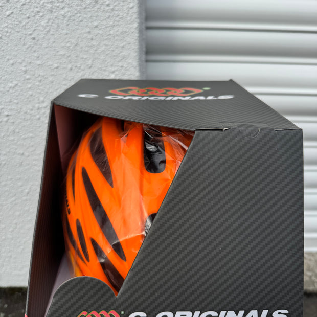 AB Bikes Accessories C Originals Helmet in Orange – rear view