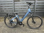 AB Bikes City Electric Assist Bicycle in blue – side view