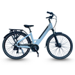 AB Bikes City Electric Assist Bicycle in white – side view