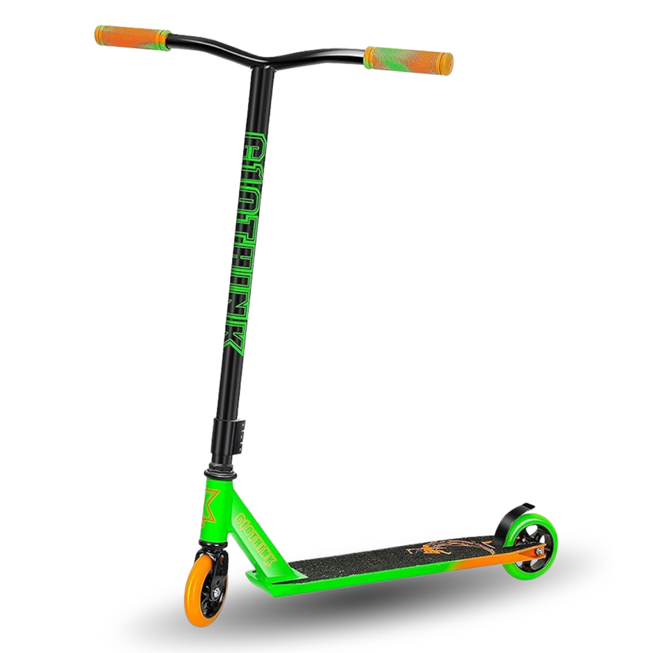 AB Bikes Scooter Clothink in green/black – side view