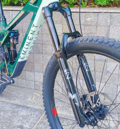 Front Fork on Eminent Haste MT LT 29 inch mountain bike-AB Bikes Auckland NZ