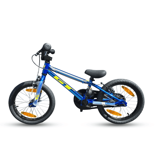 AB Bikes BMX Bike GT 16" Mach One in blue – side view