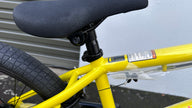 AB Bikes BMX GT Air YEL O/S in yellow – bike seat view