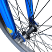 AB Bikes BMX GT Slammer in blue – front wheel view