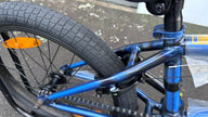 AB Bikes BMX GT Slammer in blue – rear wheel view