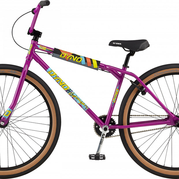 AB Bikes BMX GT Dyno Compe Pro Heritage LTD in purple – left side view