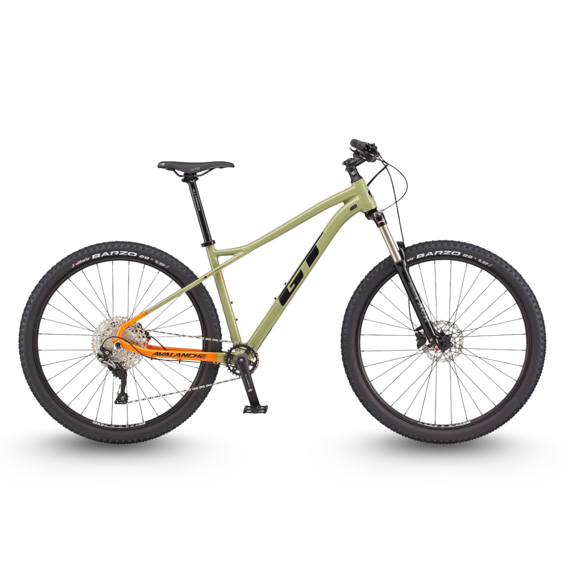 AB Bikes Mountain Bike GTM Avalanche Elite in green – side view