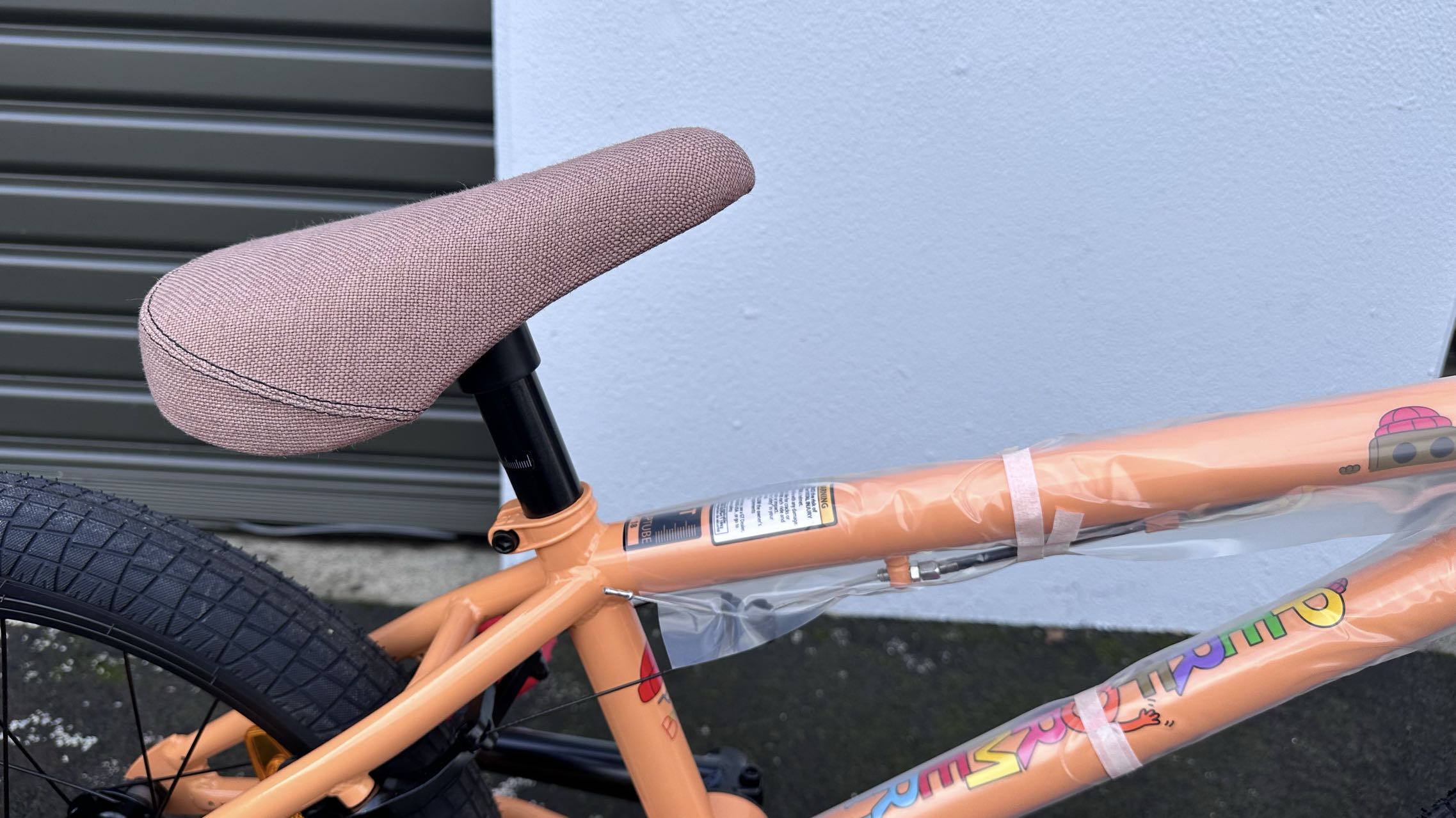 AB Bikes BMX GT Performer PCH Youth in orange – bike seat view