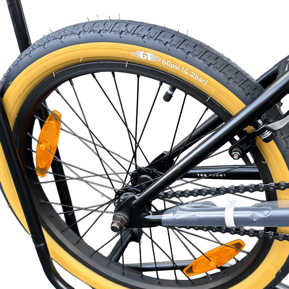AB Bikes BMX GT Performer Performer BLK in black – rear wheel view