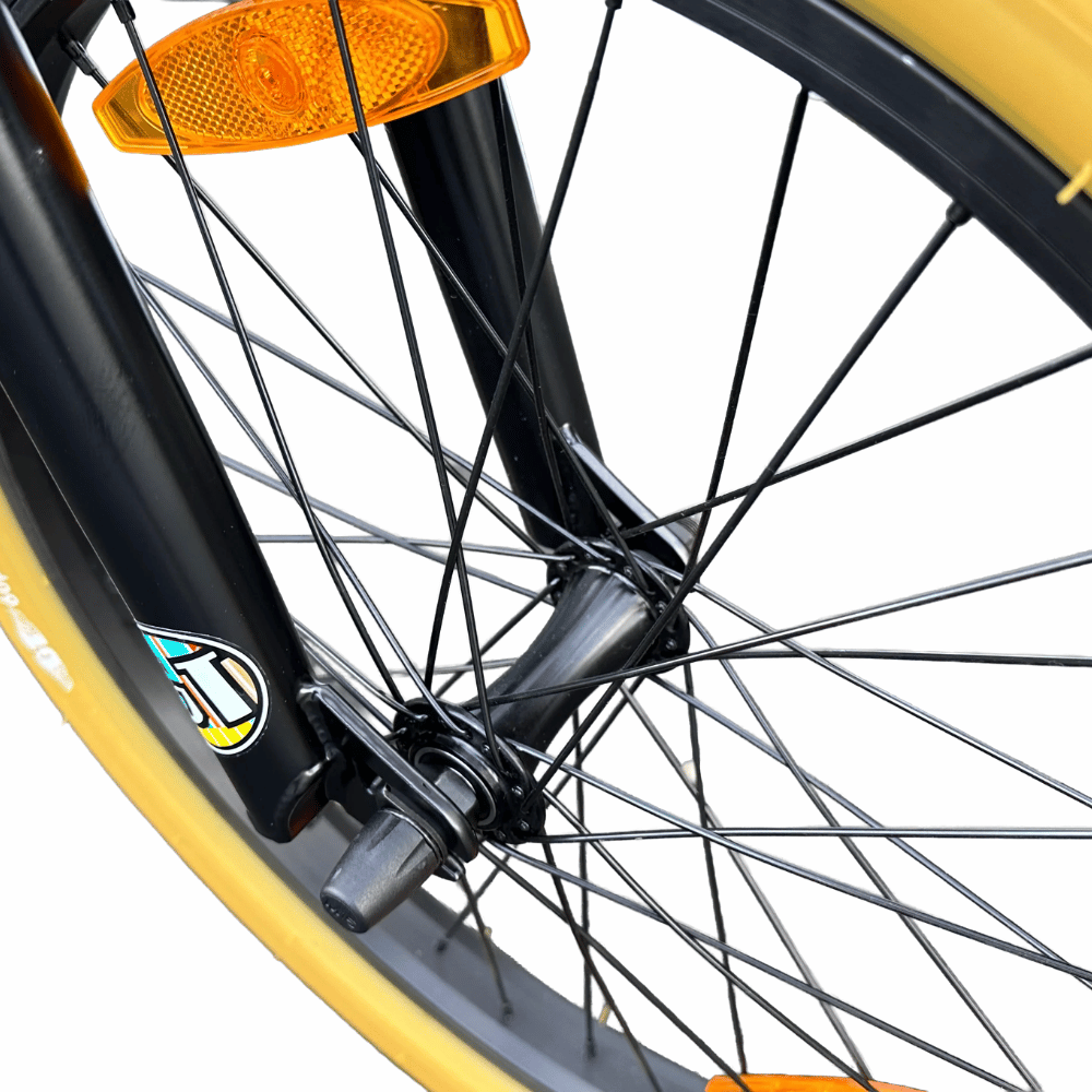 AB Bikes BMX GT Performer Performer BLK in black – front wheel view