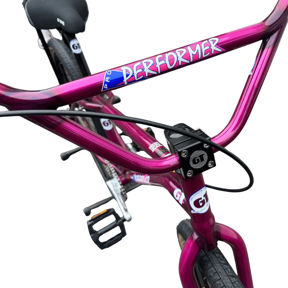 AB Bikes BMX GT Pro Performer Heritage RAS in purple – front view