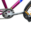 AB Bikes BMX GT Pro Performer Heritage RAS in purple – chain and foot pedal view