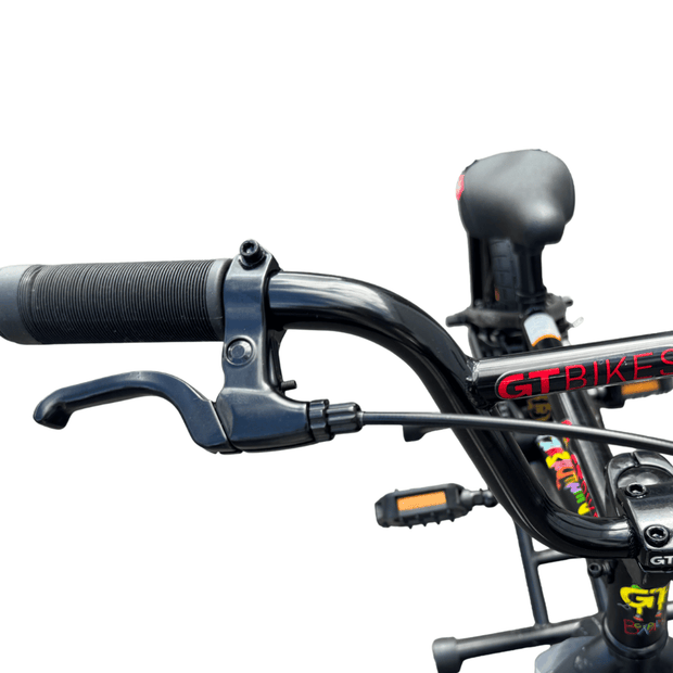 AB Bikes BMX GT Proformer 14 inch in black – handbar view