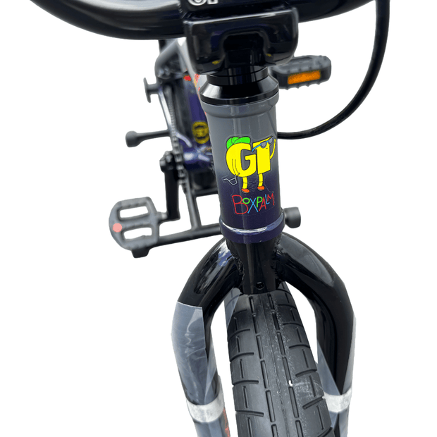 AB Bikes BMX GT Proformer 18 inch in purple – head tube view