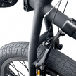 AB Bikes BMX Slammer BLK in black – seat tube view