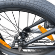 AB Bikes BMX Slammer BLK in black – rear wheel view