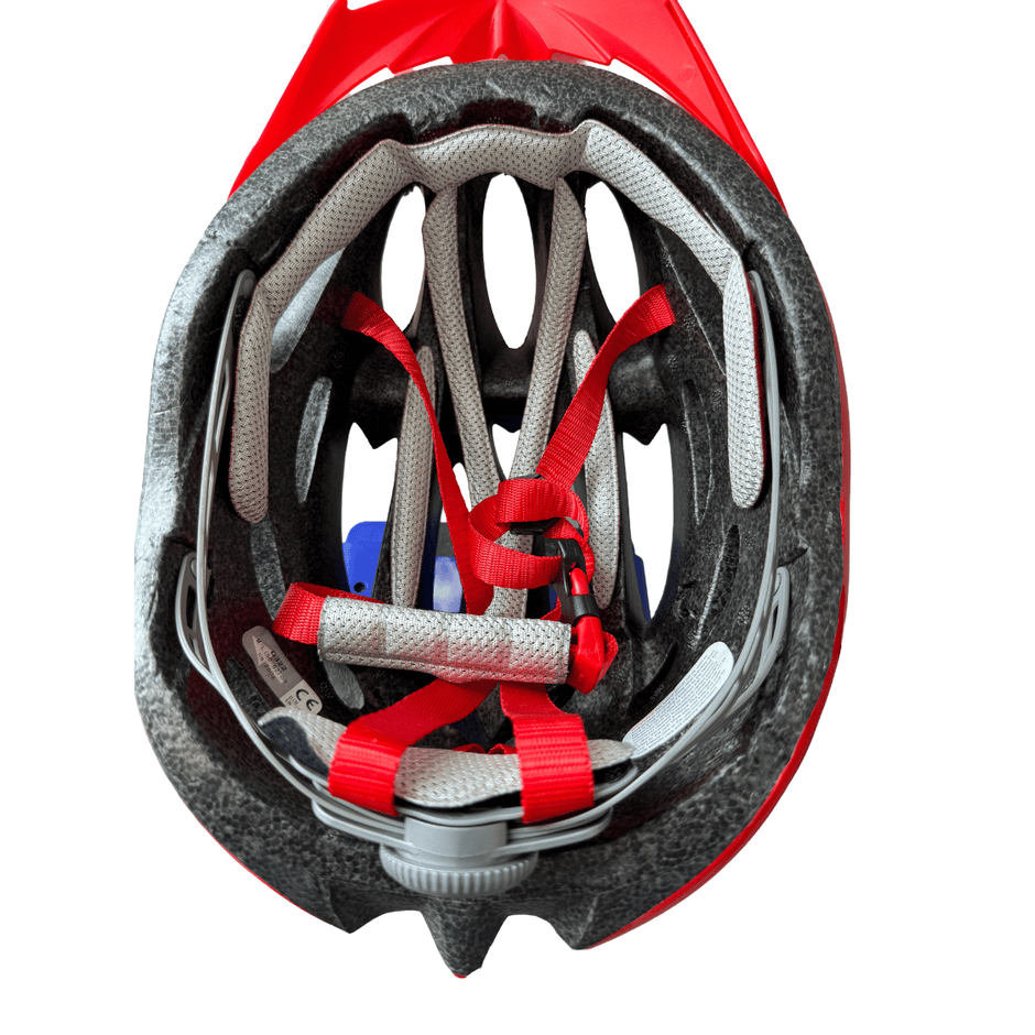 AB Bikes Accessories KAVIR Helmet in red – inside view