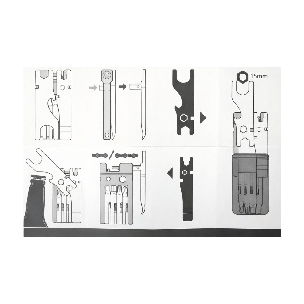 AB Bikes Accessories KOKUA Multi-tools in red – manual view