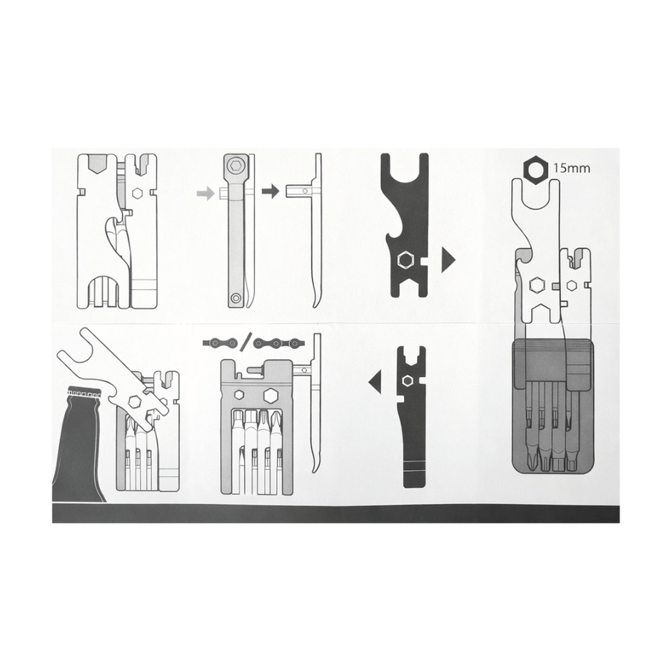 AB Bikes Accessories KOKUA Multi-tools in red – manual view