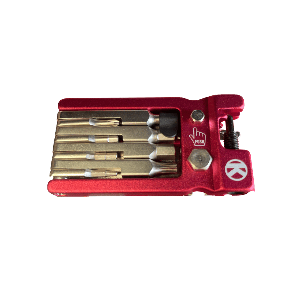 AB Bikes Accessories KOKUA Multi-tools in red – top view
