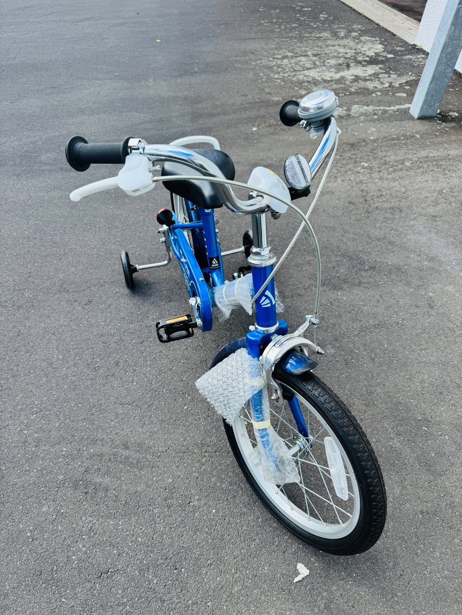 AB Bikes Kids Bikes on sale in blue – front view