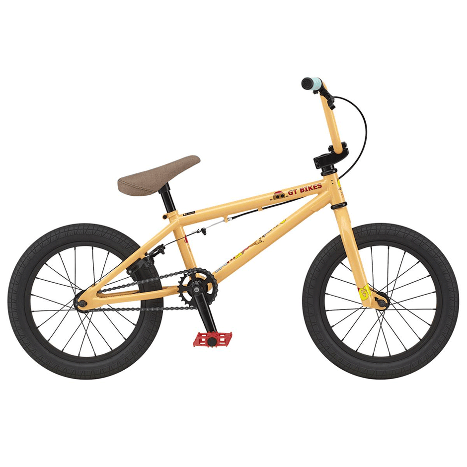 AB Bikes BMX GT Lil Performer in peach – side view