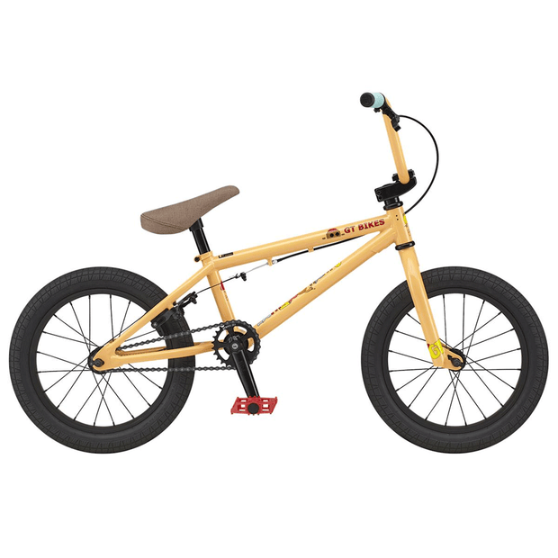 AB Bikes BMX GT Lil Performer in peach – side view