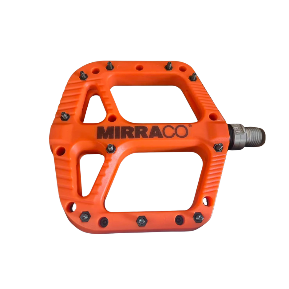 AB Bikes Accessories Bike Foot Pedal in orange – top view