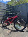 AB Bikes Mountain Bike MONGOOSE in red – real shot side view