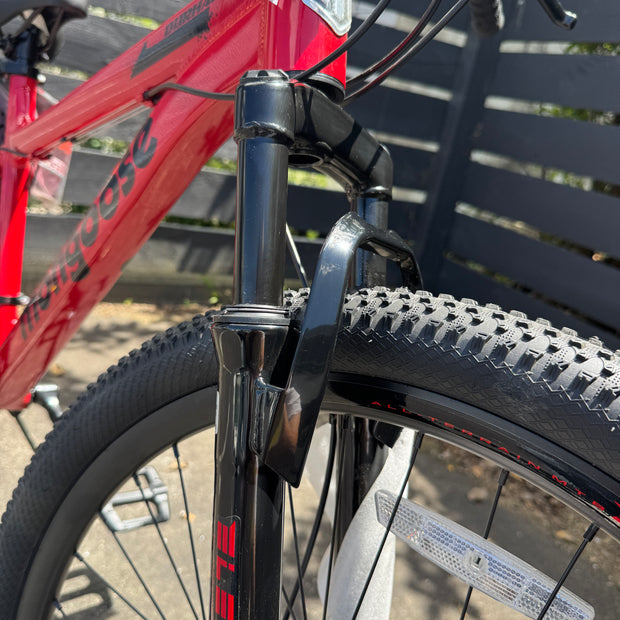 AB Bikes Mountain Bike MONGOOSE in red – head tube view