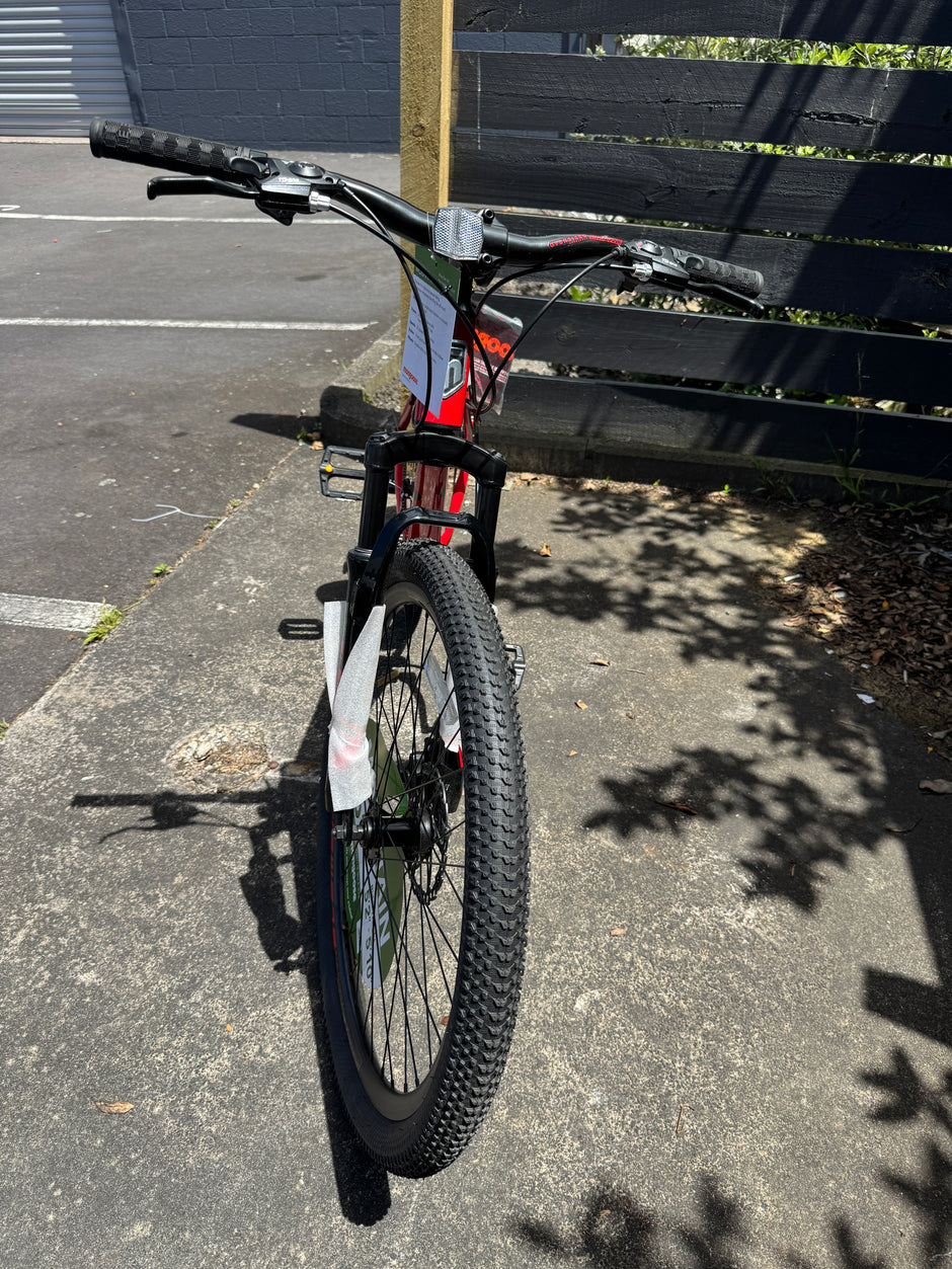 AB Bikes Mountain Bike MONGOOSE in red – front view