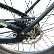 AB Bikes E-Bike NIU BQI-C3 Pro in black – rear wheel view