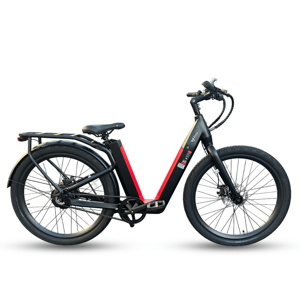 AB Bikes E-Bike NIU BQI-C3 Pro in black – side view