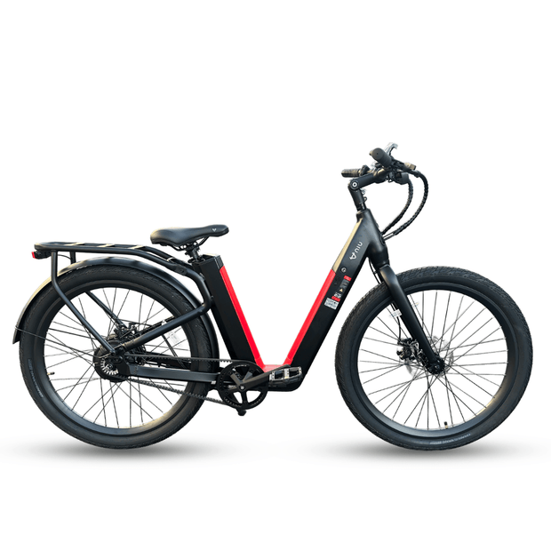 AB Bikes E-Bike NIU BQI-C3 Pro in black – side view