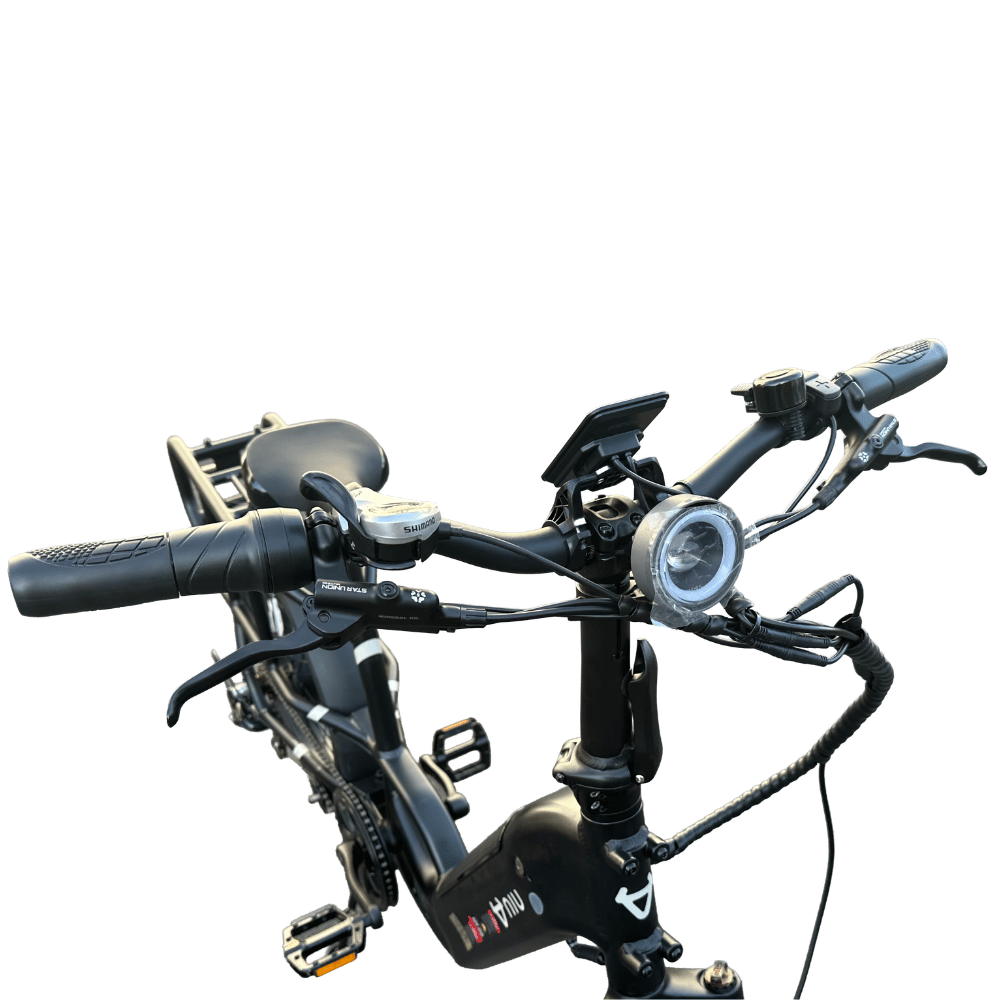 AB Bikes E-Bike NIU Utility 100 in black – front view